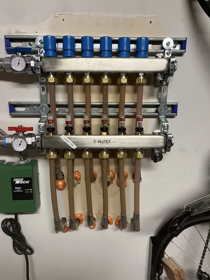 Plumber performing Gas Line Installation at a residential property in Kutztown